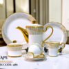 24-Piece Tea Set Electro Gold F485 | High-Quality Elegant Tea Crockery