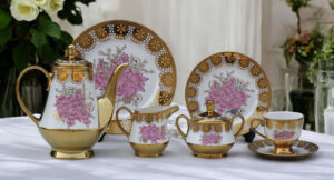 24-Piece Tea Set Electro Gold (A443) High-Quality Elegant Tea Crockery (1)