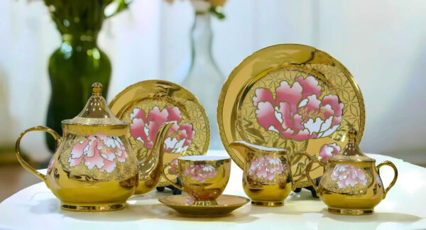 24-Piece Tea Set Electro Gold (C425) High-Quality Elegant Tea Crockery (1)