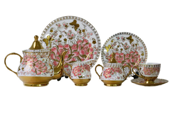 24-Piece Tea Set Electro Gold (C439) High-Quality Elegant Tea Crockery (1)