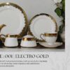 24-Piece Tea Set Electro Gold (D001) High-Quality Elegant Tea Crockery (1)