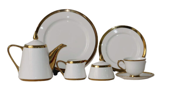 24-Piece Tea Set Electro Gold (D004) High-Quality Elegant Tea Crockery (1)