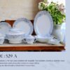 61 Pc Bone China Dinner Set (U529A) | High-Quality, Stylish, Premium Crockery
