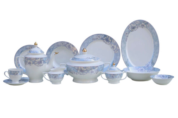 61 Pc Bone China Dinner Set (U529A) | High-Quality, Stylish, Premium Crockery