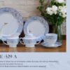 61 Pc Bone China Dinner Set (U529A) | High-Quality, Stylish, Premium Crockery