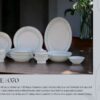 61 Pc Bone China Dinner Set (A050) | High-Quality, Stylish, Premium Crockery