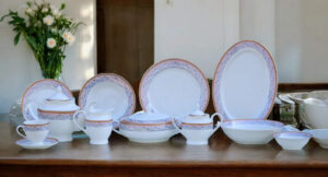 61 Pc Bone China Dinner Set (B083A) High-Quality, Stylish, Premium Crockery (1)