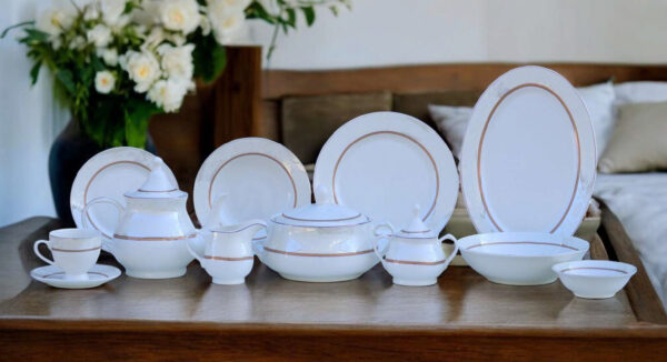 61 Pc Bone China Dinner Set (C019) High-Quality, Stylish, Premium Crockery (1)