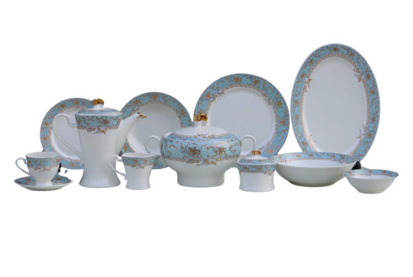 61 Pc Bone China Dinner Set (F010A) High-Quality, Stylish, Premium Crockery (1)