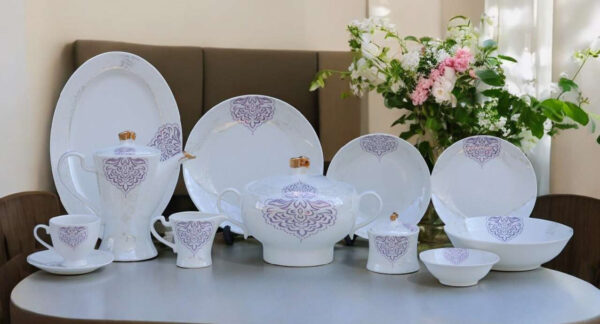 61 Pc Bone China Dinner Set (F089) High-Quality, Stylish, Premium Crockery (1)