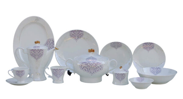 61 Pc Bone China Dinner Set (F089) High-Quality, Stylish, Premium Crockery (1)