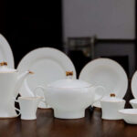 61 Pc Bone China Dinner Set (FGGk) High-Quality, Stylish, Premium Crockery (1)