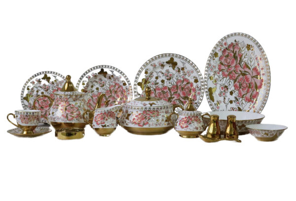 72 Pc Dinner Set Electro Gold (C439) High-Quality, Stylish, Premium Crockery (1)