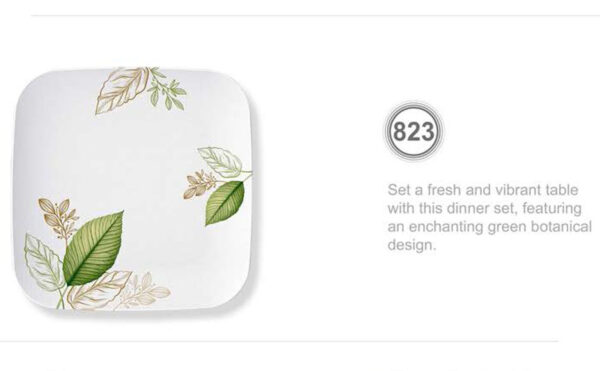 Melamine Dinner Set | Elite Dinner (823) | Elegant, Durable, Heat-Resistant Plates & Bowls | Unbreakable, Lightweight, Premium Quality Dinnerware