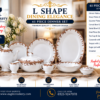 61 Pc Bone China Dinner Set (L044) – Premium Quality, Stylish & Elegant Dinnerware