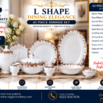 61 Pc Bone China Dinner Set (L044) – Premium Quality, Stylish & Elegant Dinnerware