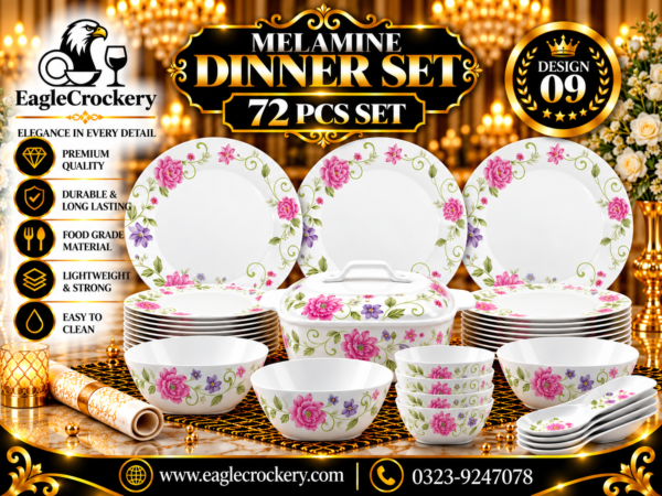 Melamine Dinner Set | Oaks Dinner (09)