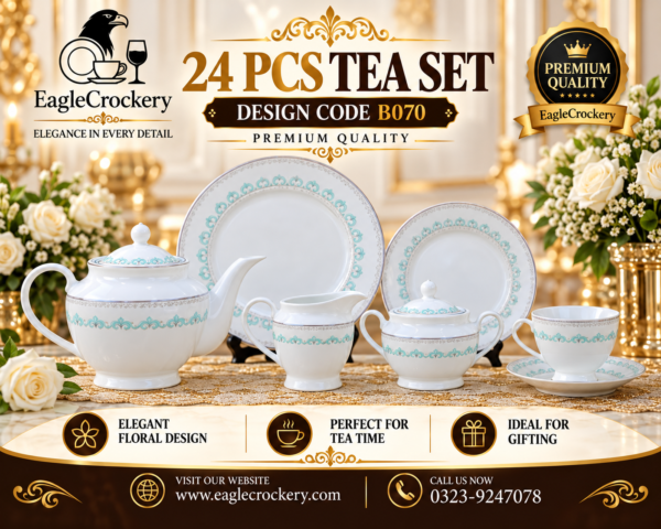 24-Piece Tea Set Electro Gold (B070)