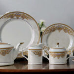 61 Pc Bone China Dinner Set (G003) | High-Quality, Stylish, Premium Crockery