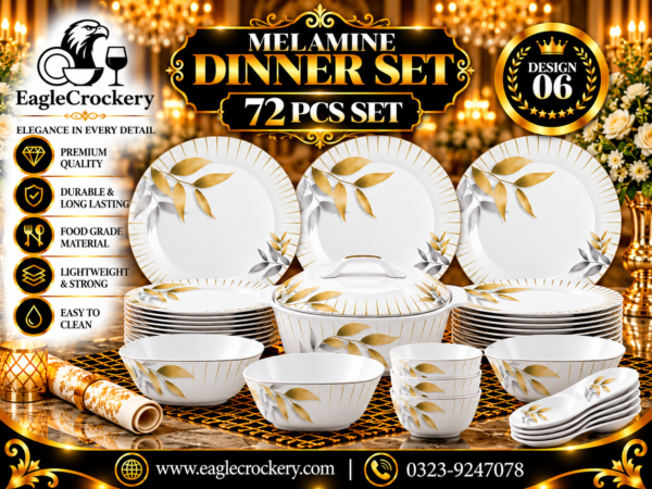 Melamine Dinner Set | Oaks Dinner (06)