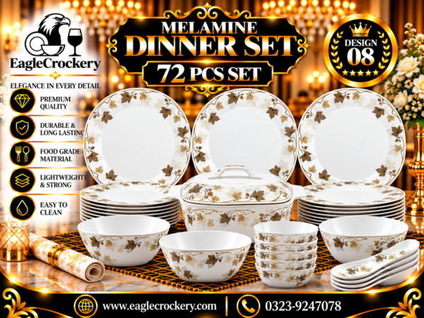 Melamine Dinner Set | Oaks Dinner (08)