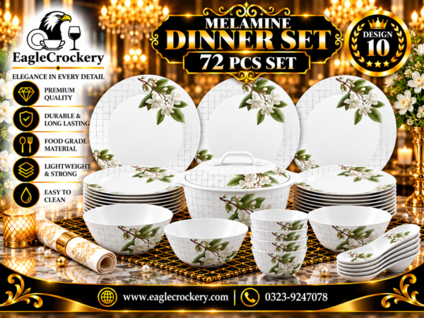 Melamine Dinner Set | Oaks Dinner (10)