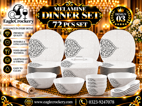 Melamine Dinner Set | Oaks Dinner (03)