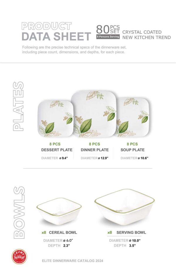 Melamine Dinner Set (813) Elegant, Durable, Heat-Resistant Plates & Bowls Unbreakable, Lightweight, Premium Quality Dinnerware
