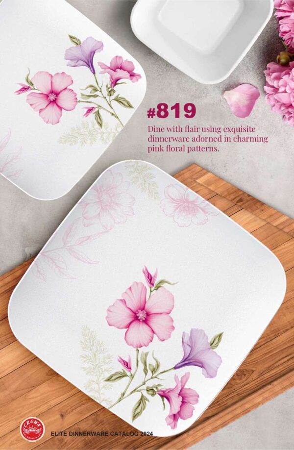 Melamine Dinner Set (820) Elegant, Durable, Heat-Resistant Plates & Bowls Unbreakable, Lightweight, Premium Quality Dinnerware