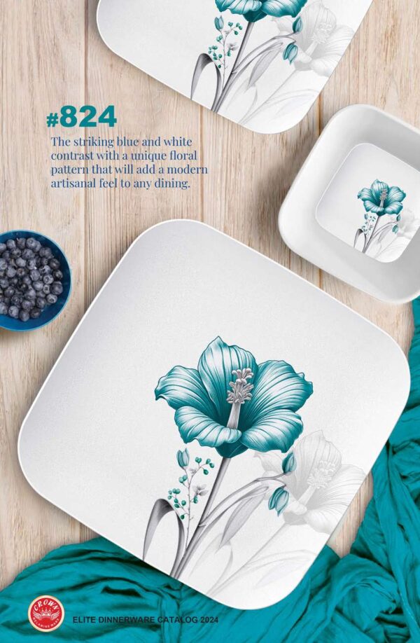 Melamine Dinner Set (824) Elegant, Durable, Heat-Resistant Plates & Bowls Unbreakable, Lightweight, Premium Quality Dinnerware