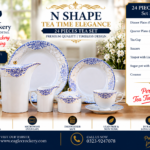 24-Piece Tea Set Electro Gold N028– Luxury Premium Tea Crockery