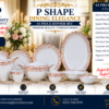 61 Pc Bone China Dinner Set (P074) – Premium Quality, Stylish & Elegant Dinnerware