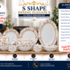 61 Pc Bone China Dinner Set (S253) – Premium Quality, Stylish & Elegant Dinnerware