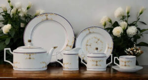 61 Pc Bone China Dinner Set (G099) – Premium Quality, Stylish & Elegant Dinnerware