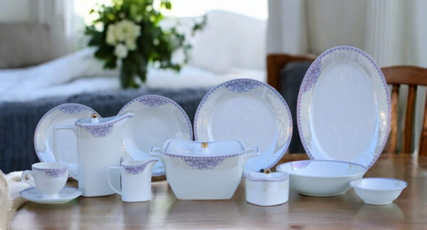 61 Pc Bone China Dinner Set (I001) – Premium Quality, Stylish & Elegant Dinnerware
