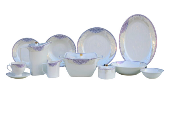 61 Pc Bone China Dinner Set (I001) – Premium Quality, Stylish & Elegant Dinnerware