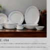 61 Pc Bone China Dinner Set (I014) | High-Quality, Stylish, Premium Crockery