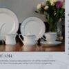 61 Pc Bone China Dinner Set (I014) | High-Quality, Stylish, Premium Crockery