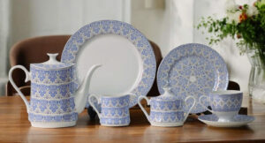 61 Pc Bone China Dinner Set (I063C) | High-Quality, Stylish, Premium Crockery