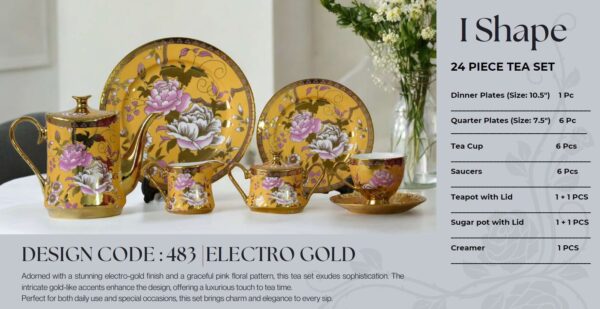 61 Pc Bone China Dinner Set (I483) | High-Quality, Stylish, Premium Crockery
