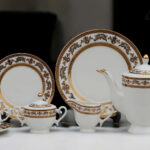 76 Pc Dinner Set Electro Gold (K215) | High-Quality, Stylish, Premium Crockery