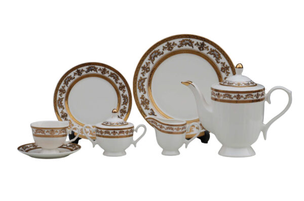 76 Pc Dinner Set Electro Gold (K215) | High-Quality, Stylish, Premium Crockery