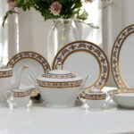 76 Pc Dinner Set Electro Gold (K215) | High-Quality, Stylish, Premium Crockery