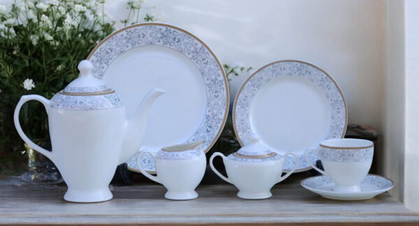 61 Pc Bone China Dinner Set (L027) | High-Quality, Stylish, Premium Crockery