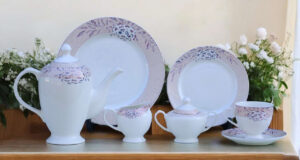 61 Pc Bone China Dinner Set (L050) | High-Quality, Stylish, Premium Crockery