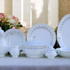 61 Pc Bone China Dinner Set (M063) | High-Quality, Stylish, Premium Crockery