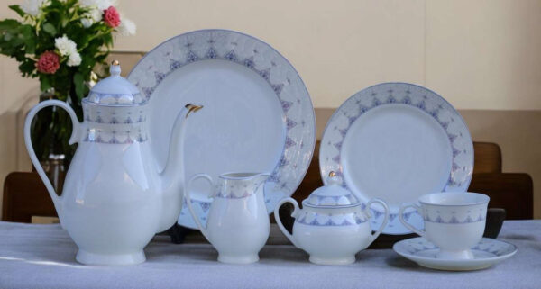 61 Pc Bone China Dinner Set (M063) | High-Quality, Stylish, Premium Crockery