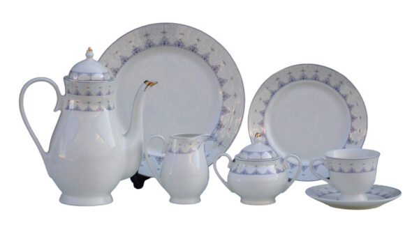 61 Pc Bone China Dinner Set (M063) | High-Quality, Stylish, Premium Crockery