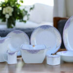 61 Pc Bone China Dinner Set (N028) | High-Quality, Stylish, Premium Crockery