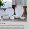 61 Pc Bone China Dinner Set (N028) | High-Quality, Stylish, Premium Crockery